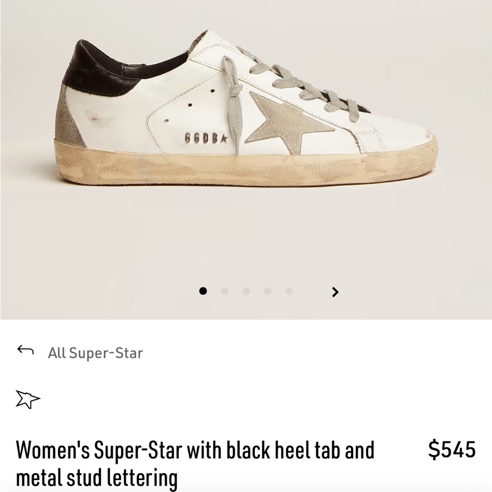 Golden Goose Super-Star Sneakers size 39
